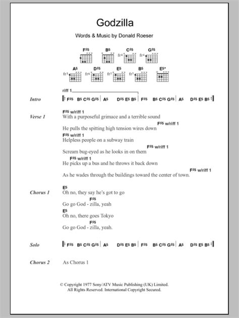 godzilla song boc lyrics